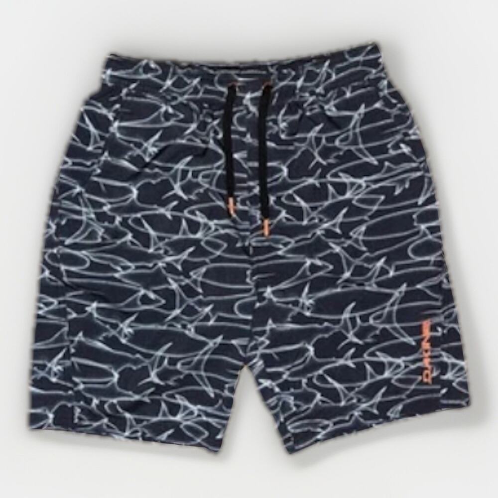 Kids Dakline Lines Board Shorts Large 28x8 Shark Print